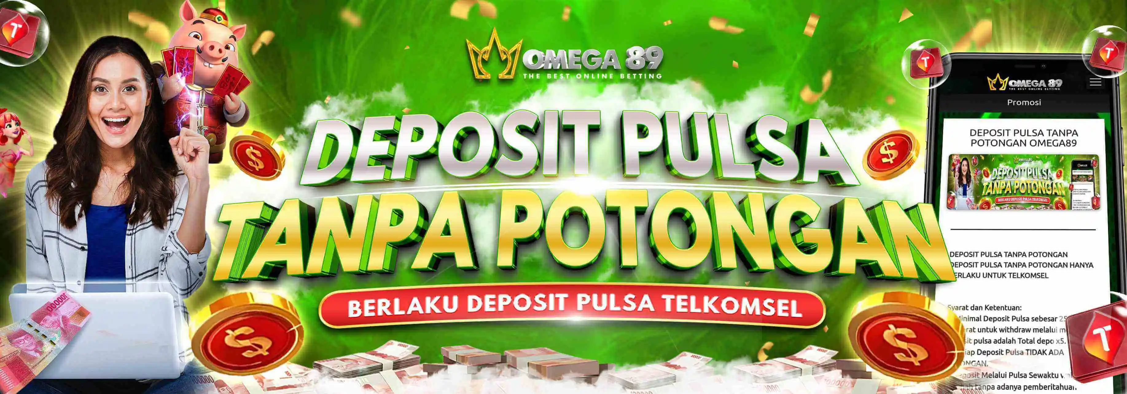 Deposit Pulsa Tanpa Potongan Omega89