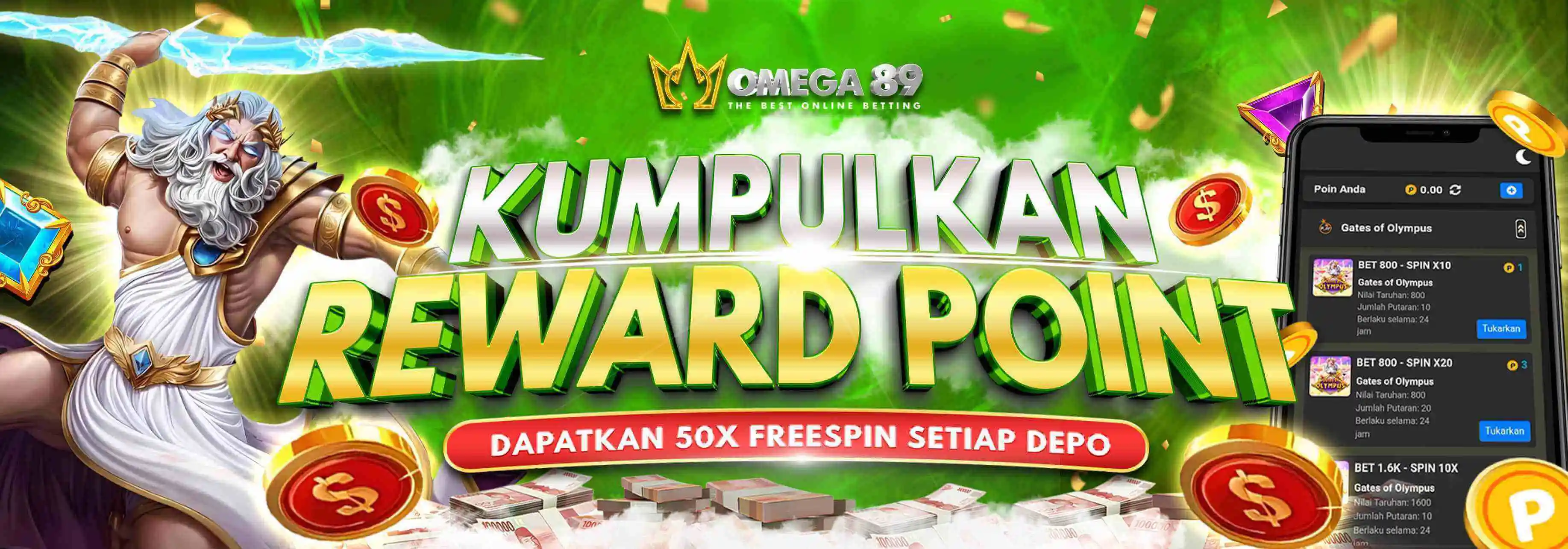 BONUS REWARD FREESPIN GRATIS 